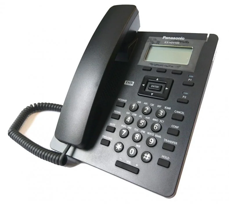 VoIP (SIP) телефон Panasonic KX-HDV100RUB черный