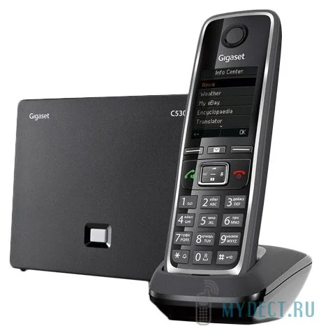 VoIP- радиотелефон Gigaset C530A IP black черный
