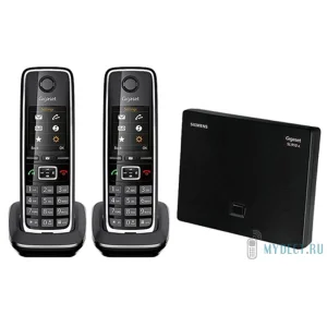 VOIP-РАДИОТЕЛЕФОН GIGASET C530A IP DUO (2 РАДИОТРУБКИ В КОМПЛЕКТЕ) черный