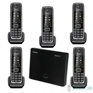 VOIP-РАДИОТЕЛЕФОН GIGASET C530A IP Quintetto (5 РАДИОТРУБОК В КОМПЛЕКТЕ) ЧЕРНЫЙ