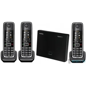 VOIP-РАДИОТЕЛЕФОН GIGASET C530A IP TRIO (3 РАДИОТРУБКИ В КОМПЛЕКТЕ) ЧЕРНЫЙ