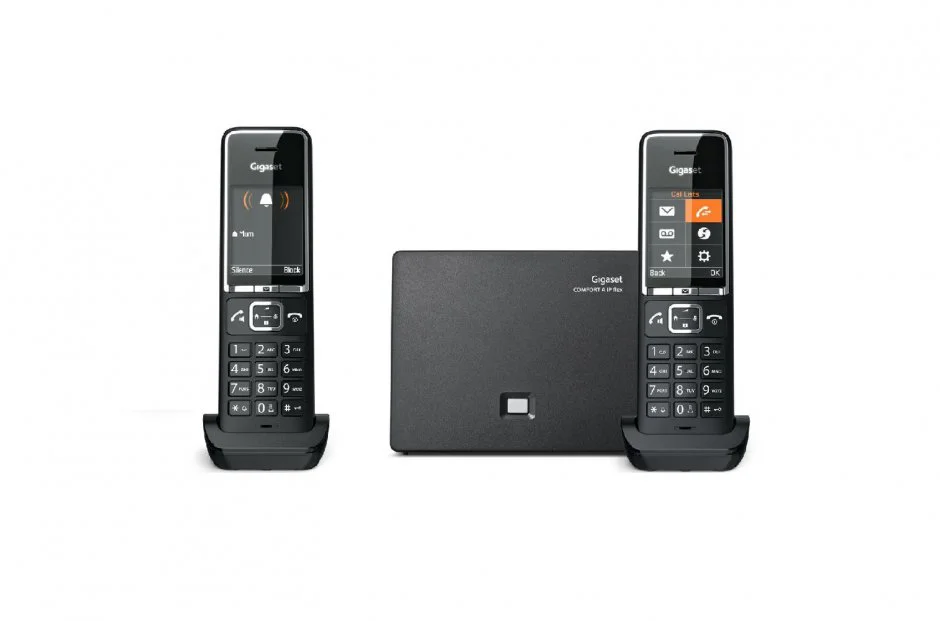 VoIP-радиотелефон Gigaset Comfort 550A IP FLEX BLACK-CHROME (S30852-H3031-S304) DUO (2 радиотрубки в комплекте)