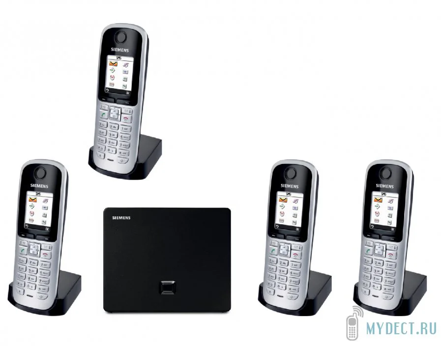 БАЗОВЫЙ БЛОК GIGASET  + 4 ТРУБКИ S3 PROFESSIONAL