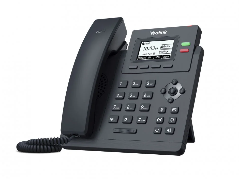 VoIP-телефон Yealink SIP-T31P с блоком питания (черный)